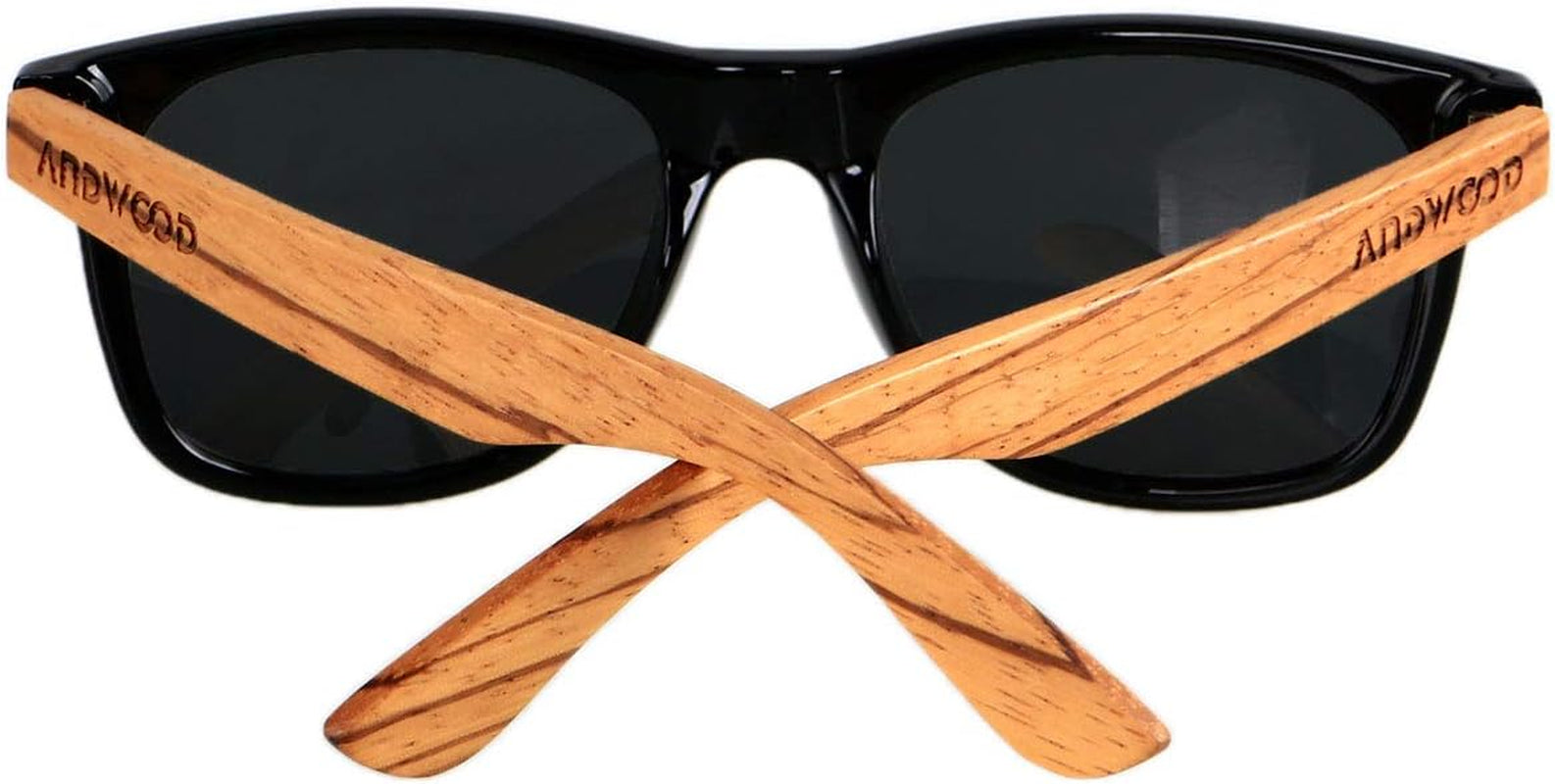 Polarized Wood Sunglasses for Women – UV Protection Bamboo Frame Mirrored Shades