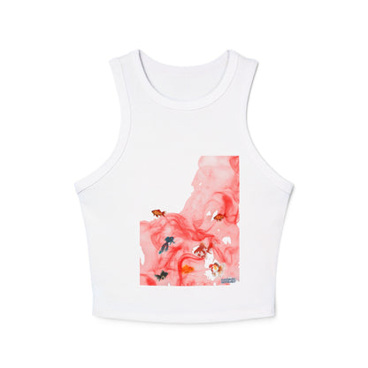 Women’s Micro Rib Racer Tank Top - Chic Comfort for Every Day