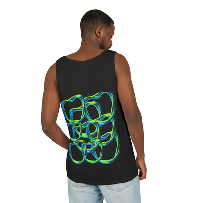 Men’s Vibrant Tank Top - Colorful Art Design for Summer Style