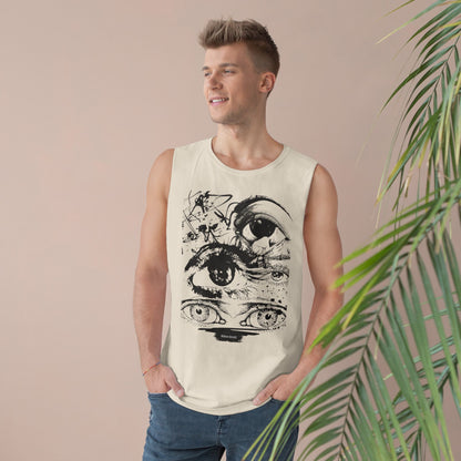 Men’s Artful Eyes Tank - Unique Graphic Design for Bold Style