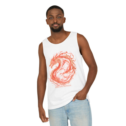 Men’s Dragon Graphic Tank Top - Summer Vibes & Festival Ready