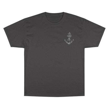 Nautical Champion T-Shirt with Anchor Design - Unisex, Casual Summer Style Tee