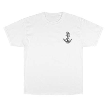 Nautical Champion T-Shirt with Anchor Design - Unisex, Casual Summer Style Tee