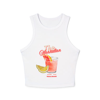 Women’s Micro Rib Racer Tank Top - Cocktail Design