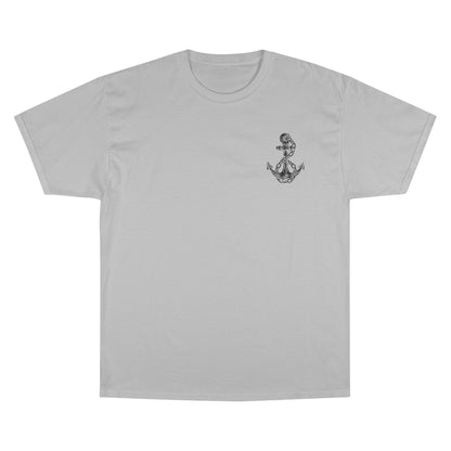 Nautical Champion T-Shirt with Anchor Design - Unisex, Casual Summer Style Tee