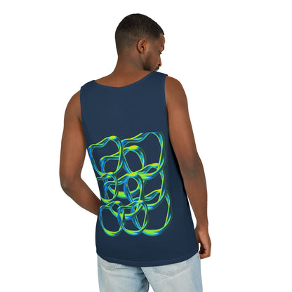 Men’s Vibrant Tank Top - Colorful Art Design for Summer Style