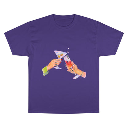 Cheers to Friendship Champion T-Shirt - Graphic Tee for Best Friends