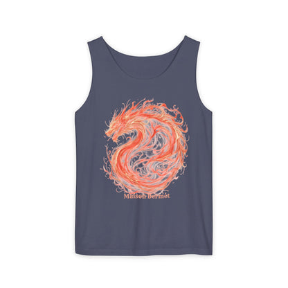 Men’s Dragon Graphic Tank Top - Summer Vibes & Festival Ready