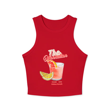 Women’s Micro Rib Racer Tank Top - Cocktail Design