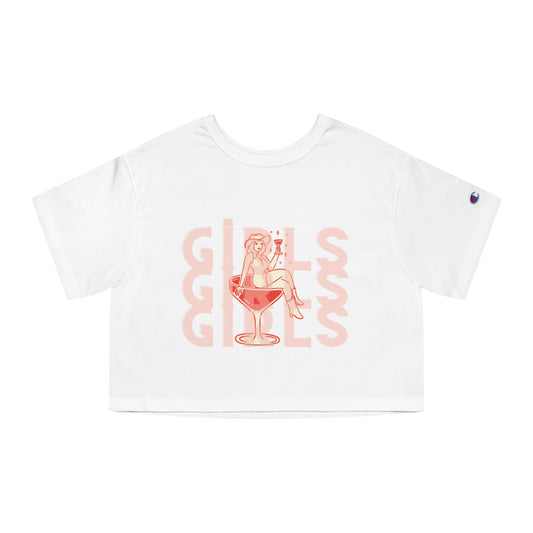 Champion Girls’ Cocktail Cropped T-Shirt - Vintage Summer Fun