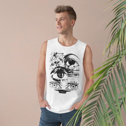 Men’s Artful Eyes Tank - Unique Graphic Design for Bold Style