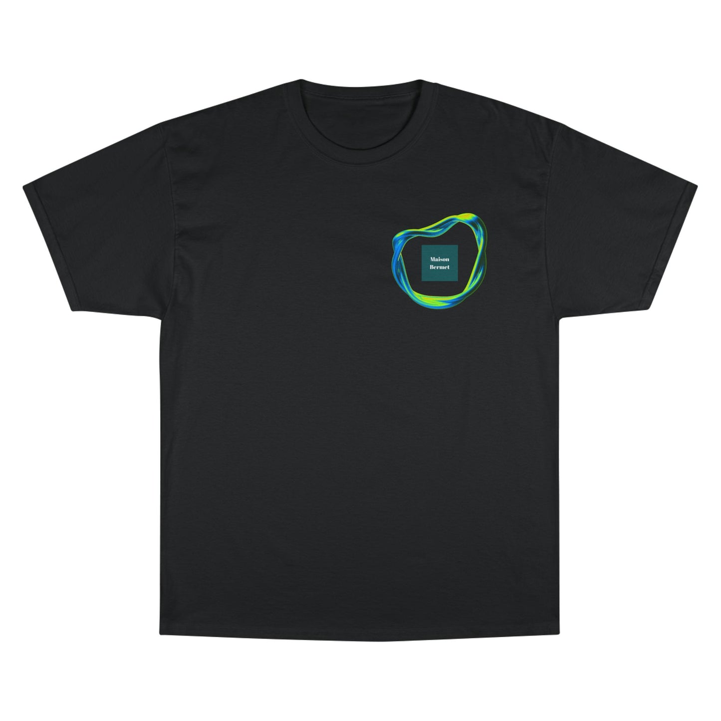 Champion T-Shirt - All Green Color Tone Logo with Eccentric Shape - Unisex Bold Style