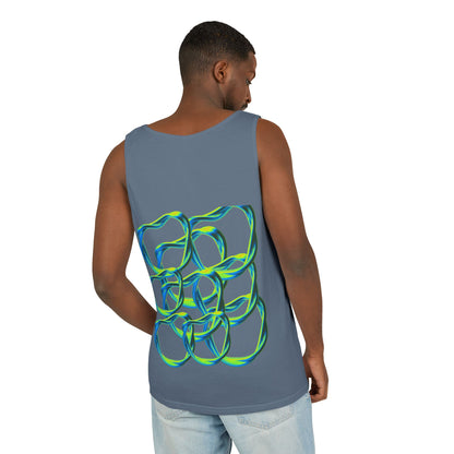 Men’s Vibrant Tank Top - Colorful Art Design for Summer Style