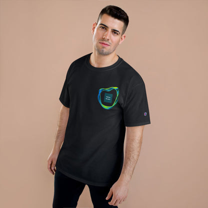 Champion T-Shirt - All Green Color Tone Logo with Eccentric Shape - Unisex Bold Style