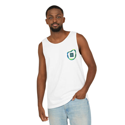 Men’s Vibrant Tank Top - Colorful Art Design for Summer Style