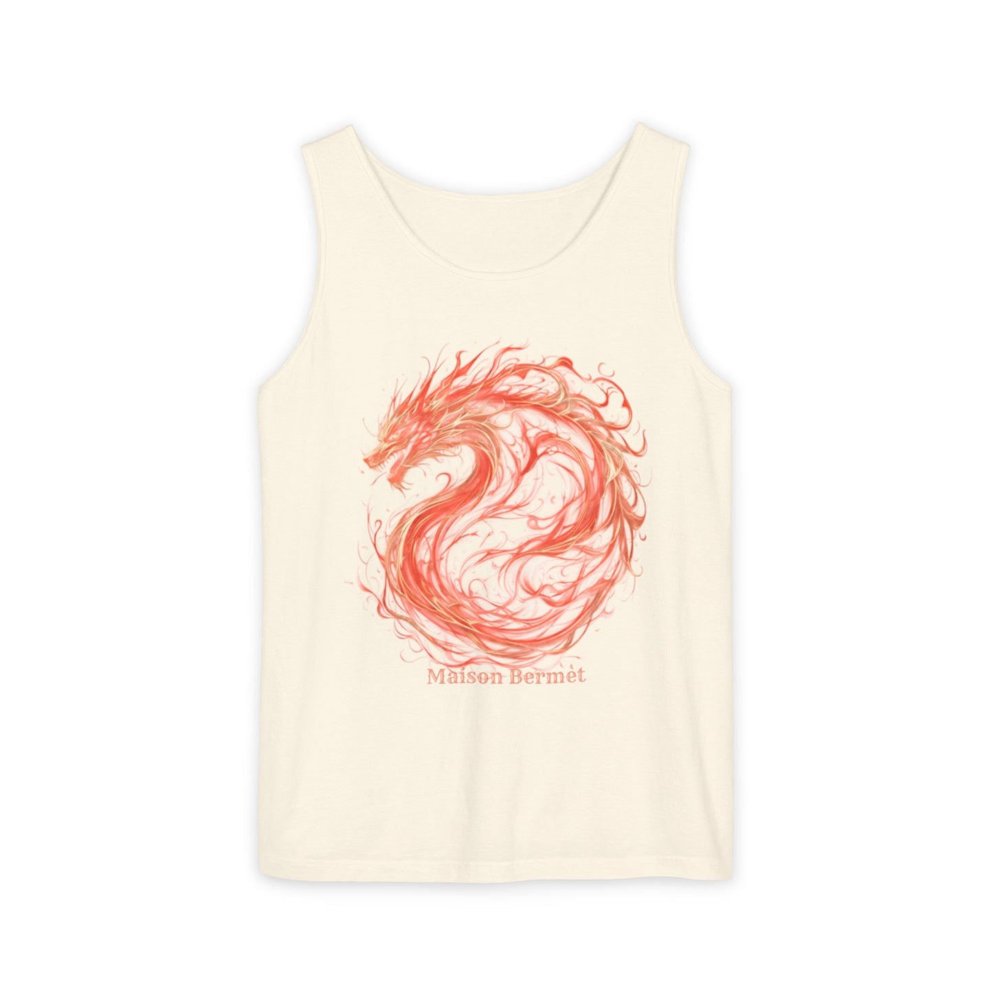 Men’s Dragon Graphic Tank Top - Summer Vibes & Festival Ready