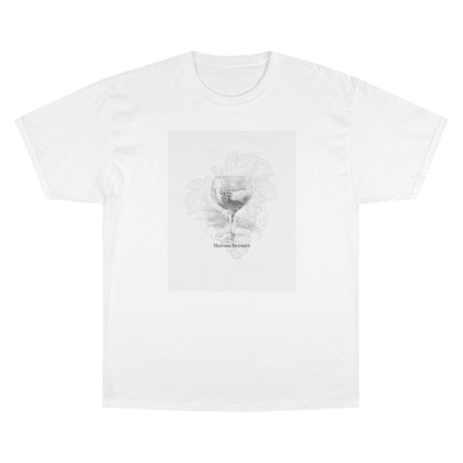 Unisex Floral Glass Champion T-Shirt - Artistic Everyday Elegance Style