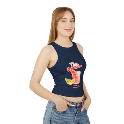 Women’s Micro Rib Racer Tank Top - Cocktail Design