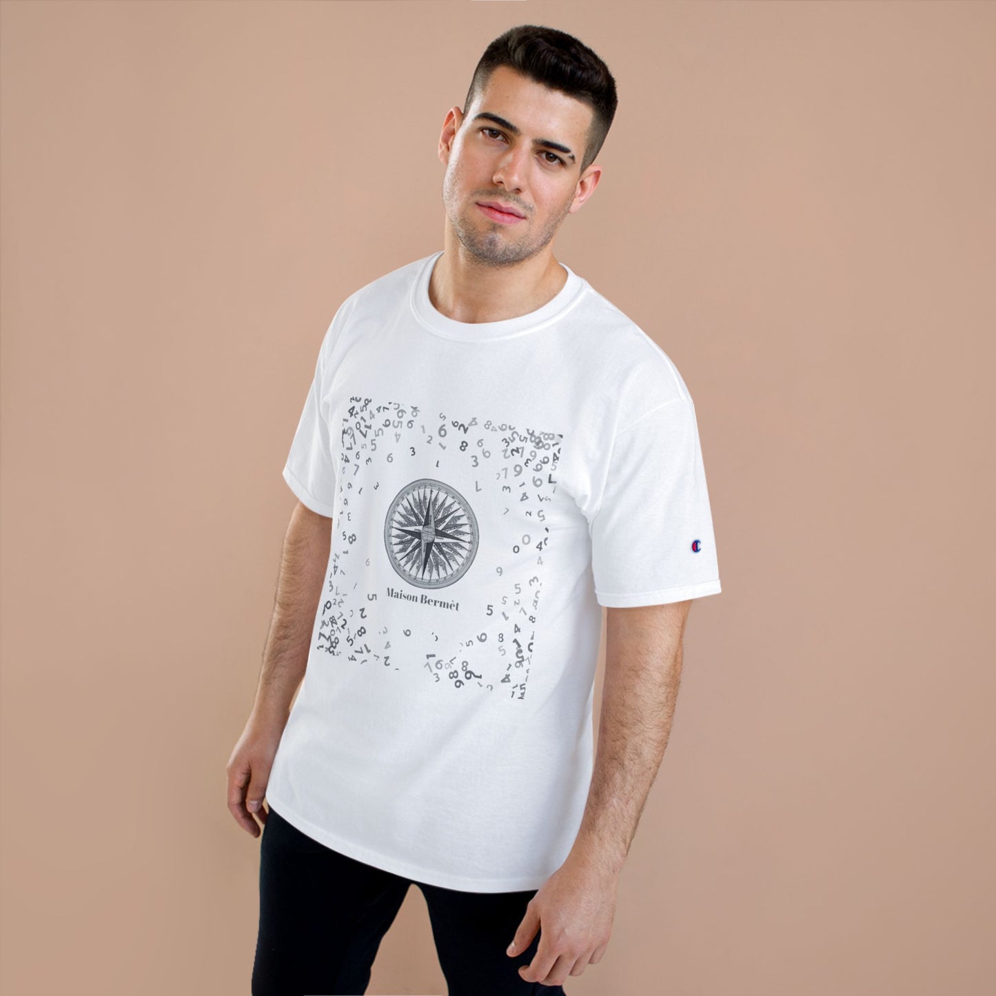 Men’s Artistically Designed Champion T-Shirt - Casual Wear for Everyday Use