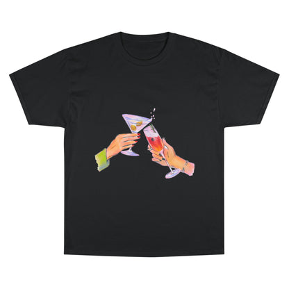 Cheers to Friendship Champion T-Shirt - Graphic Tee for Best Friends