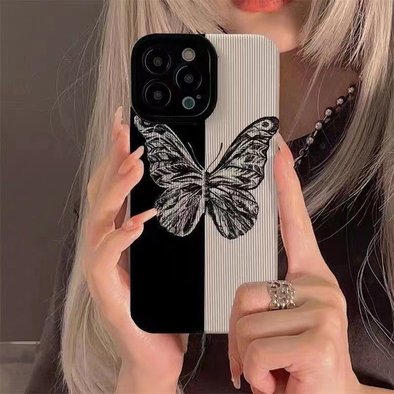 Dark Butterfly Full-Coverage Phone Case – Shockproof & Stylish Protection