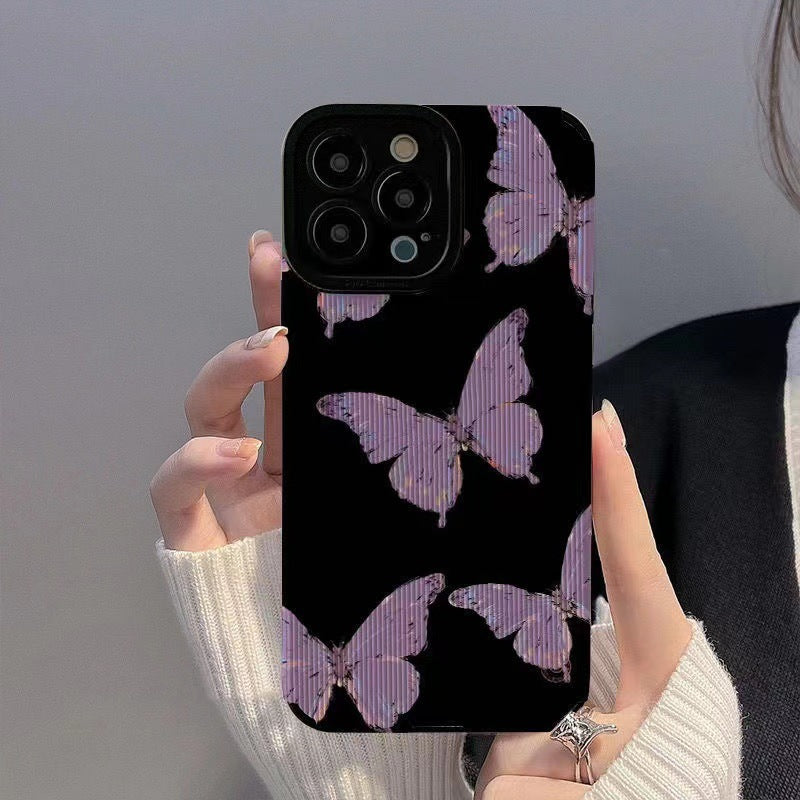 Dark Butterfly Full-Coverage Phone Case – Shockproof & Stylish Protection