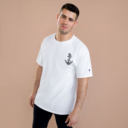 Nautical Champion T-Shirt with Anchor Design - Unisex, Casual Summer Style Tee