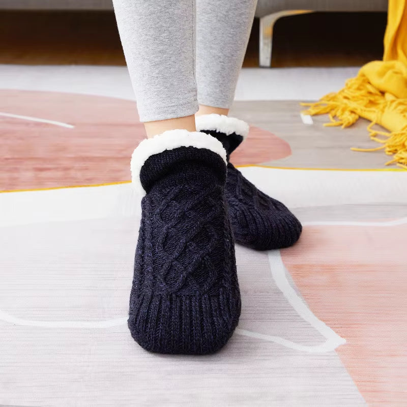 Fall and Winter Floor Socks Home Warm Women Men Socks Snow Socks Sleep Carpet Socks Slippers Socks Men Non-Slip Yoga Socks 2024