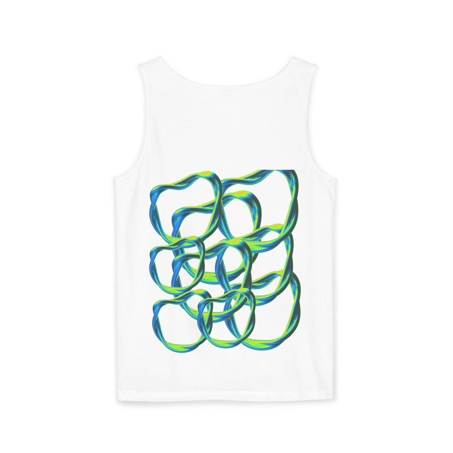 Men’s Vibrant Tank Top - Colorful Art Design for Summer Style