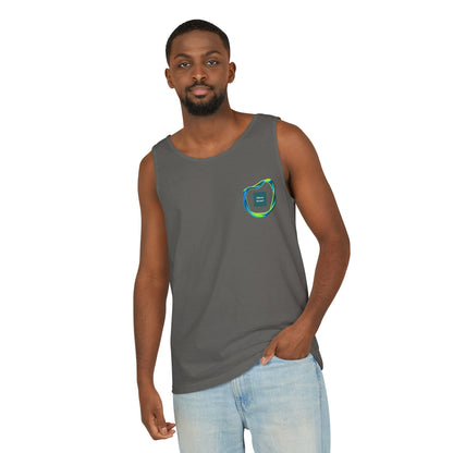 Men’s Vibrant Tank Top - Colorful Art Design for Summer Style