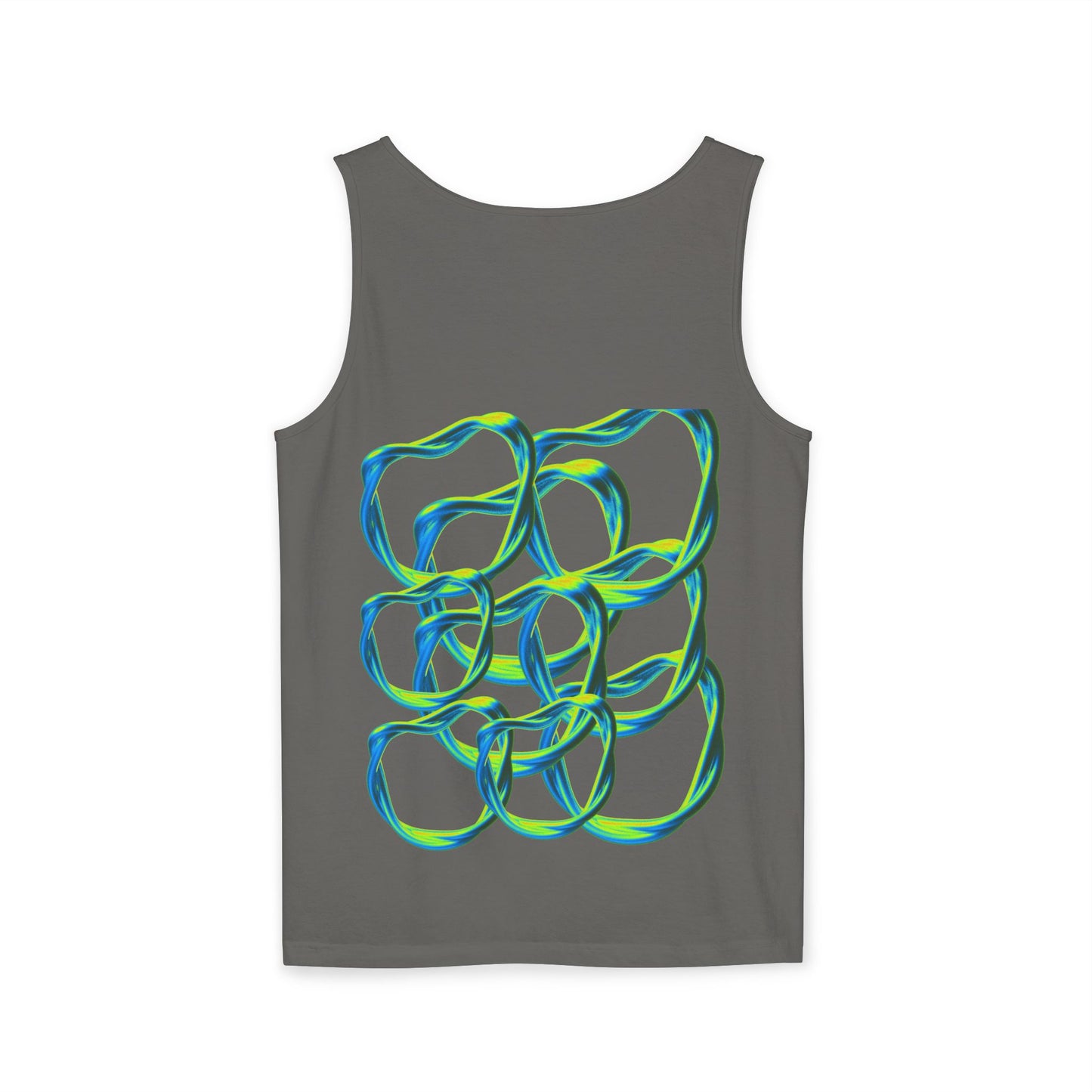 Men’s Vibrant Tank Top - Colorful Art Design for Summer Style