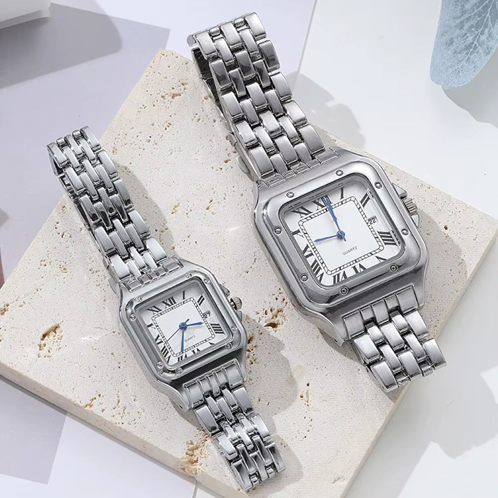 MAYZHISU Fashion Women Watch Calendar Stainless Steel Luxury Ladies Quartz Watches Business Female Clock Bracelet Wristwatch