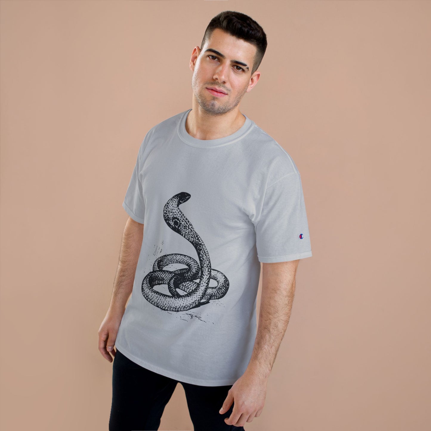 Vintage Snake Graphic Champion T-Shirt - Bold Style for Nature Lovers