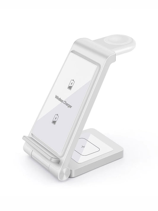 3-in-1 Fast Wireless Charging Station | Compatible with Galaxy S24, S23 Ultra, Z Flip 6, Z Fold 6 & Watch 7 Pro