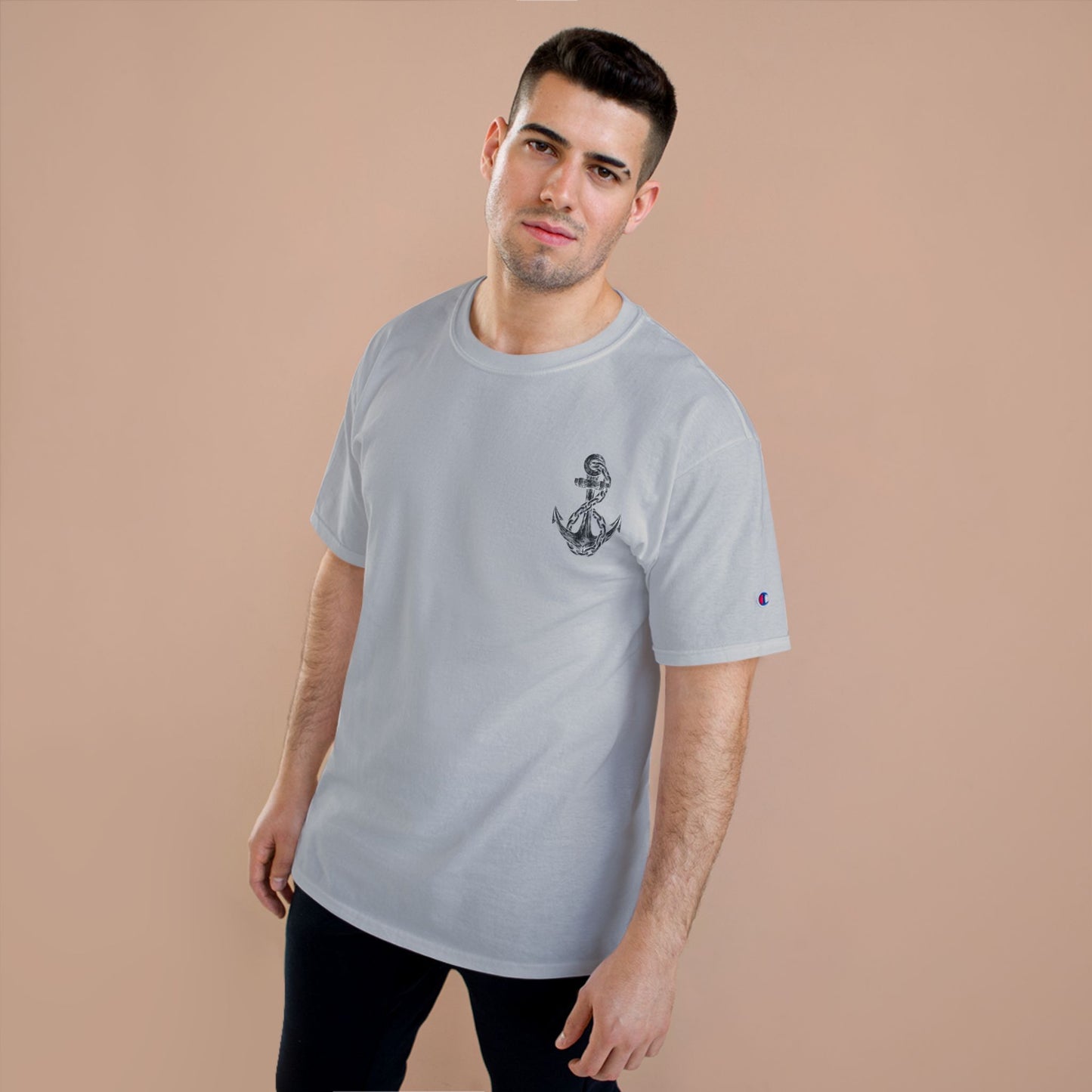 Nautical Champion T-Shirt with Anchor Design - Unisex, Casual Summer Style Tee