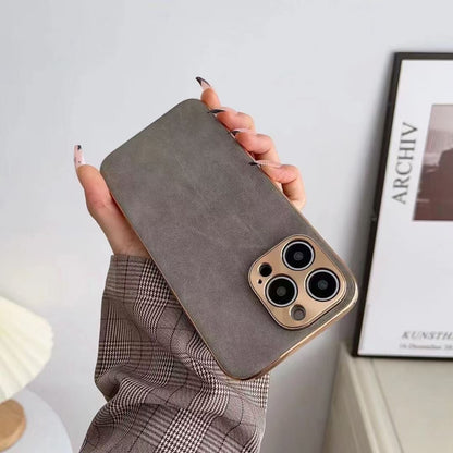 Leather Texture Phone Case for iPhone - Stylish and Durable Protective Cover