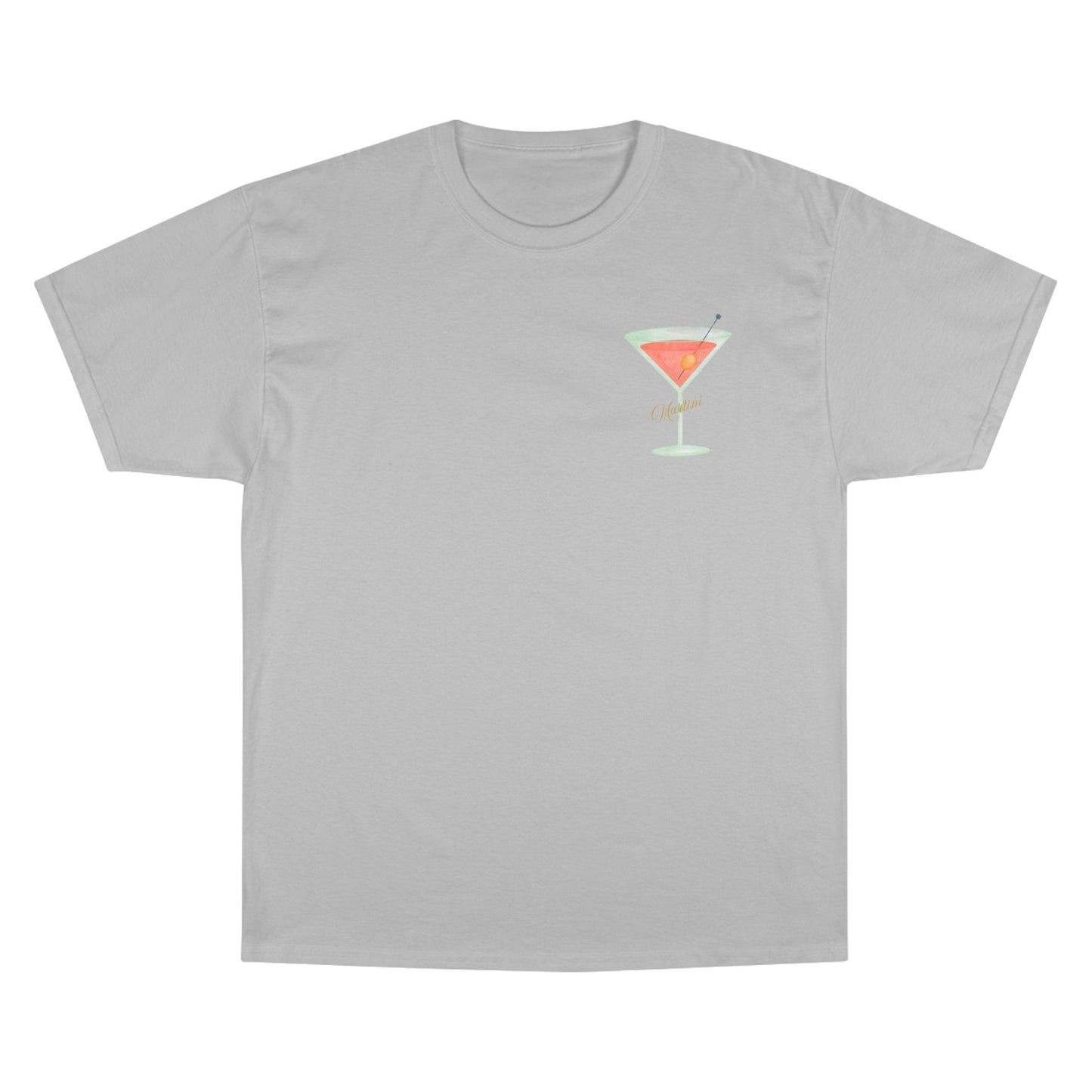 Golden Hour Martini Champion T-Shirt - Stylish Cocktail Vibes