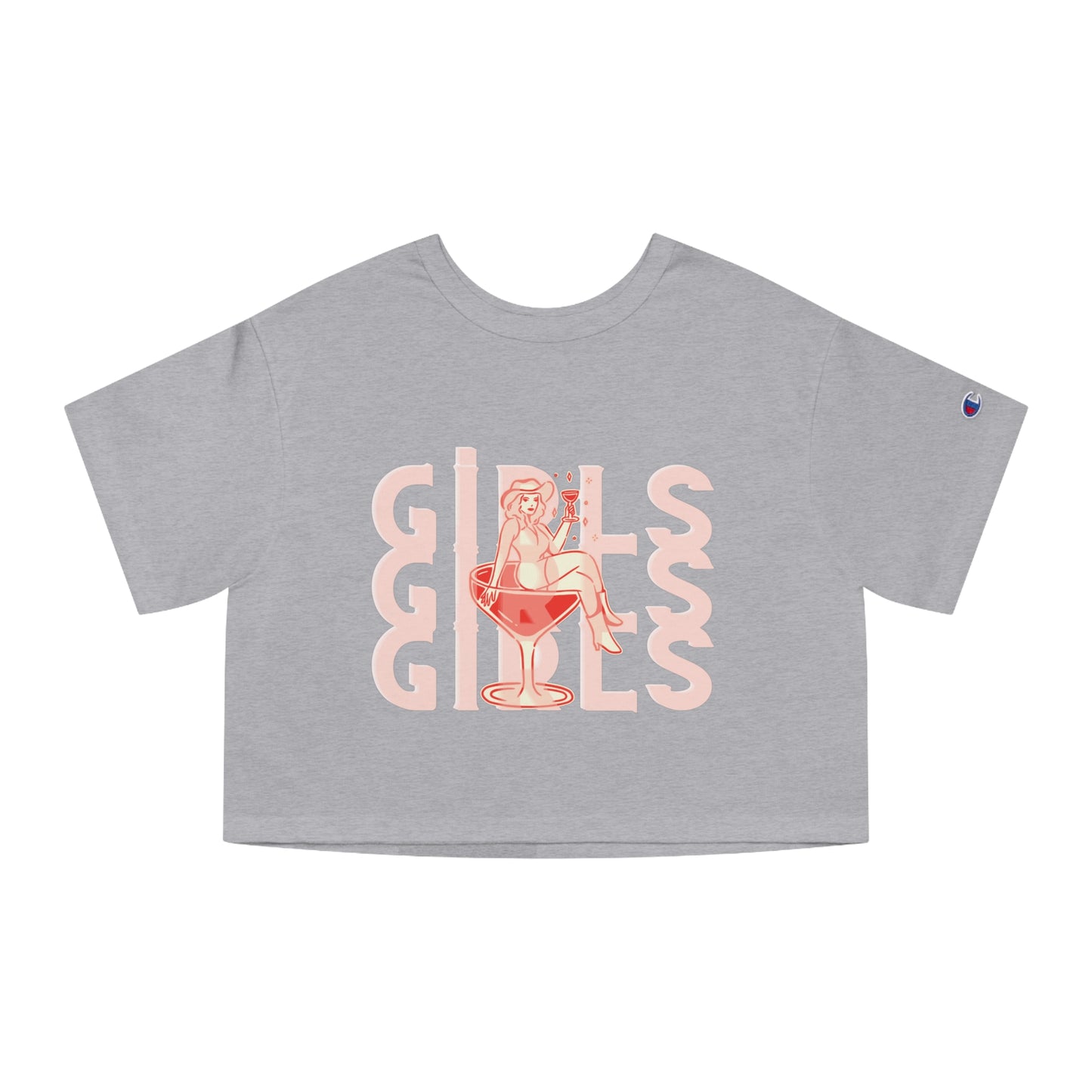 Champion Girls’ Cocktail Cropped T-Shirt - Vintage Summer Fun