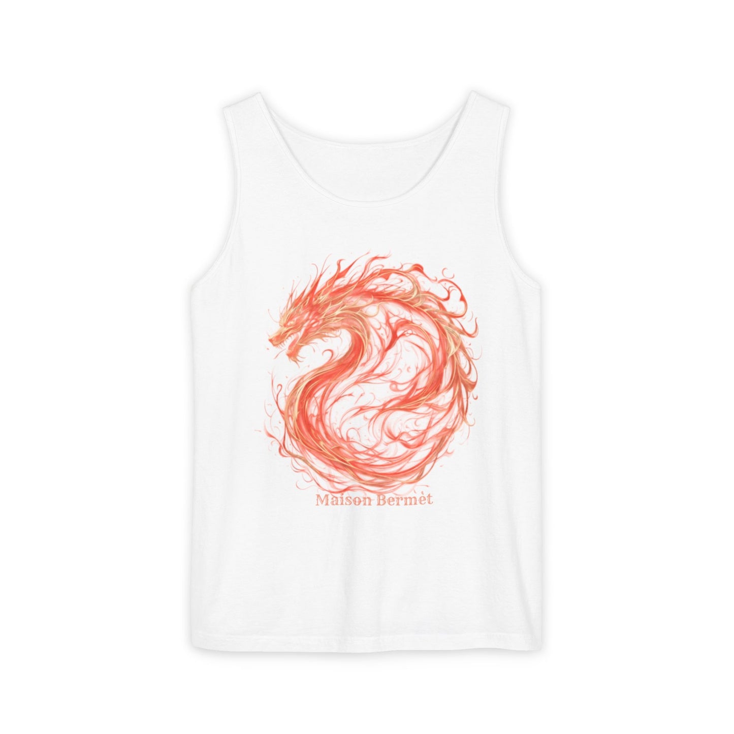 Men’s Dragon Graphic Tank Top - Summer Vibes & Festival Ready