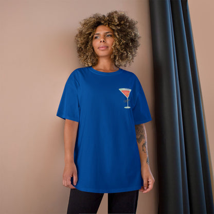 Golden Hour Martini Champion T-Shirt - Stylish Cocktail Vibes