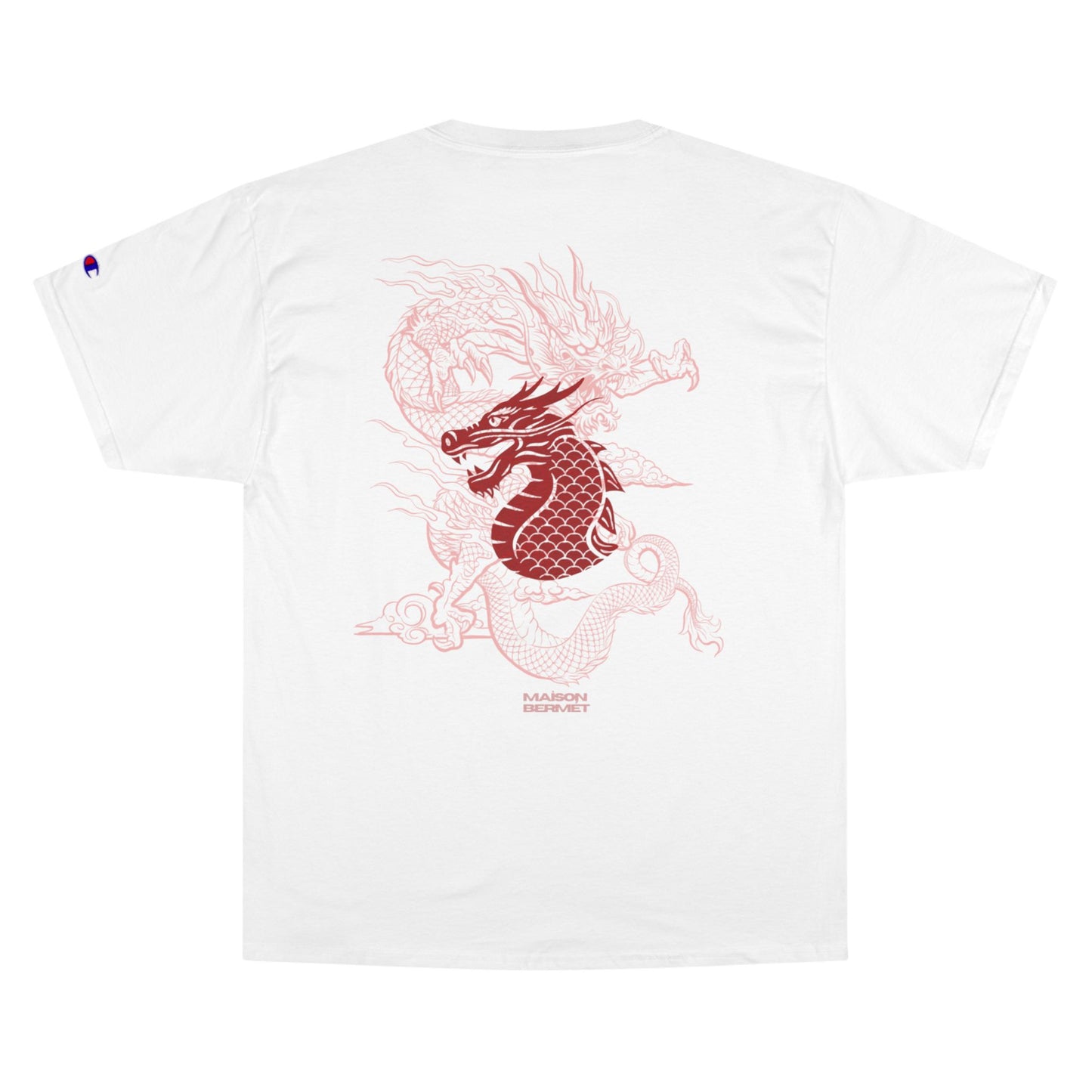 Champion T-Shirt - Red Dragon Elegant Design - Men Sophistication - Casual Style