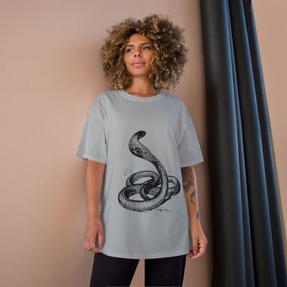 Vintage Snake Graphic Champion T-Shirt - Bold Style for Nature Lovers