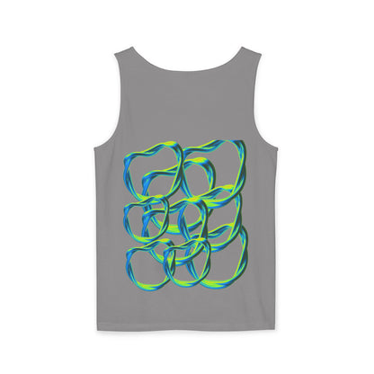 Men’s Vibrant Tank Top - Colorful Art Design for Summer Style