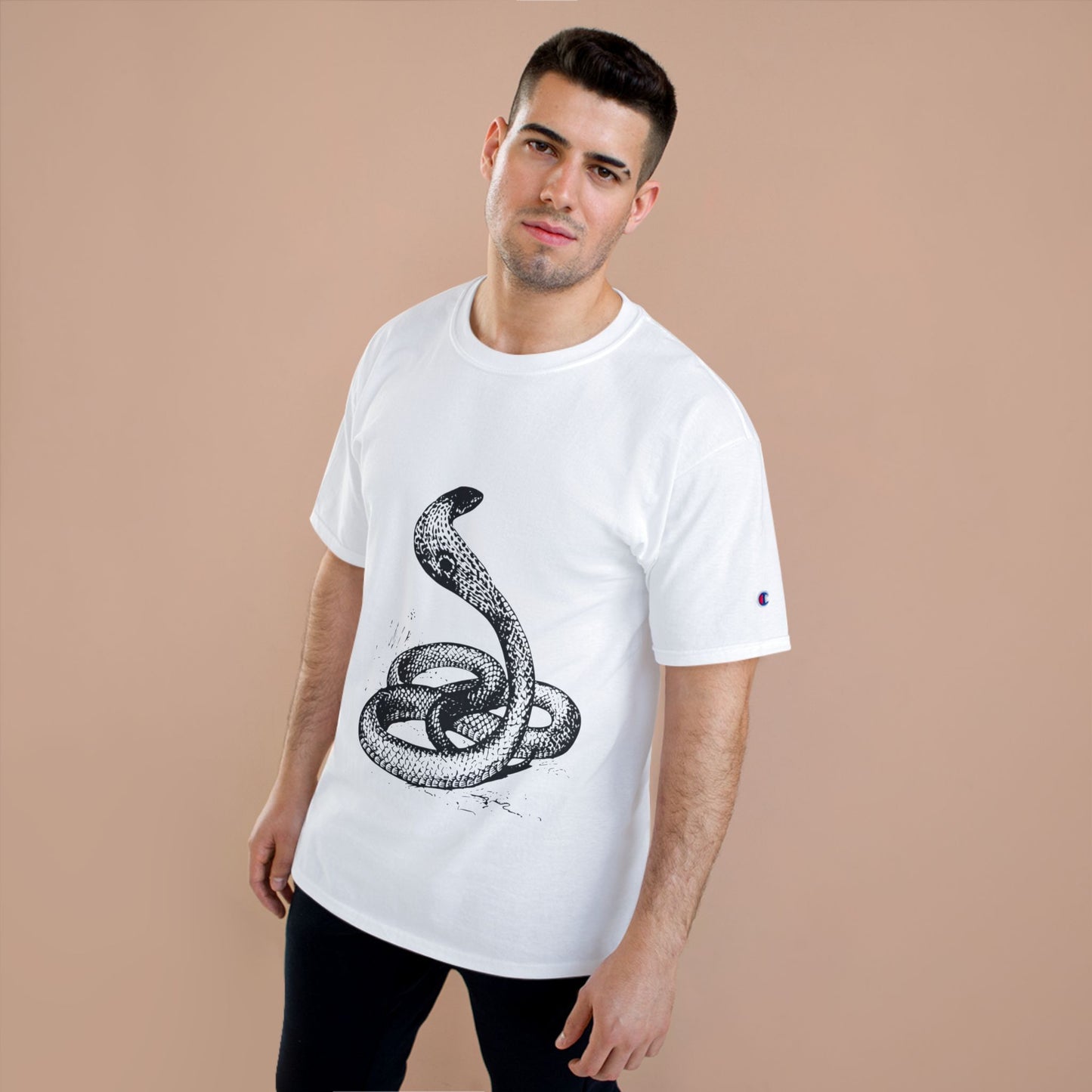 Vintage Snake Graphic Champion T-Shirt - Bold Style for Nature Lovers