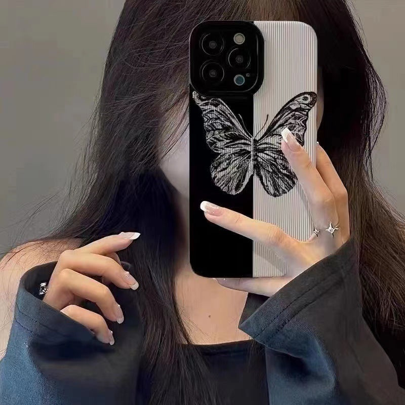 Dark Butterfly Full-Coverage Phone Case – Shockproof & Stylish Protection