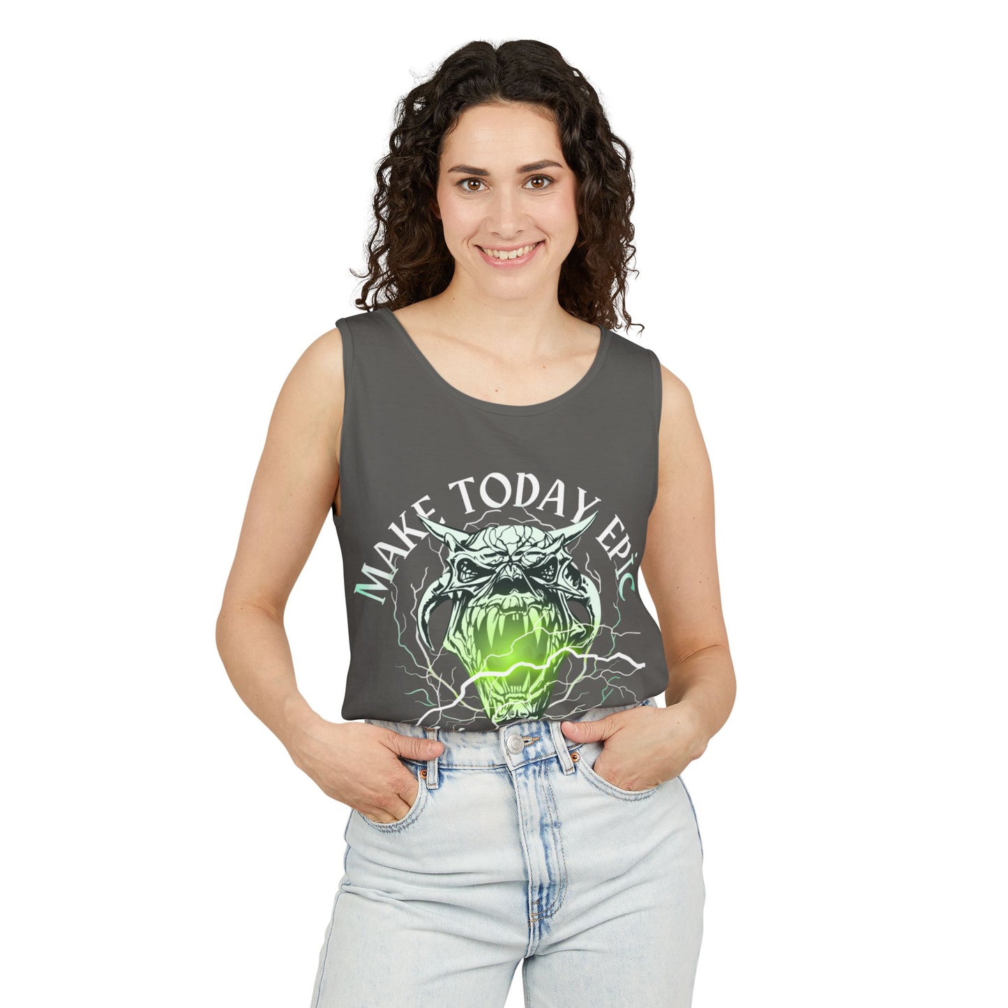 Men’s Graphic Tank Top with Monster Design - Bold Summer Style