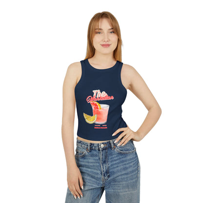 Women’s Micro Rib Racer Tank Top - Cocktail Design