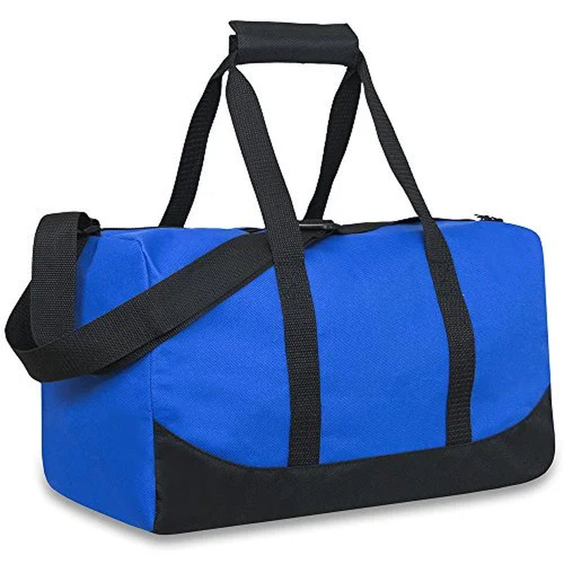 30L Canvas Duffle Bag – 17" Travel, Weekend & Shopping Bag (Blue)