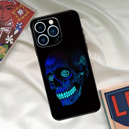 Cool Ghost Skull Face Phone Case - Durable, Shockproof, Stylish iPhone Case for Protection