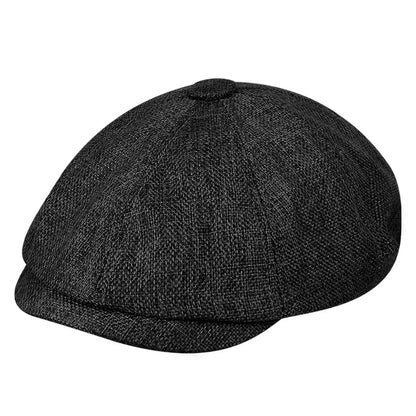 Men’s Vintage Newsboy Cap – Stylish Golf & Driving Hat for All Seasons